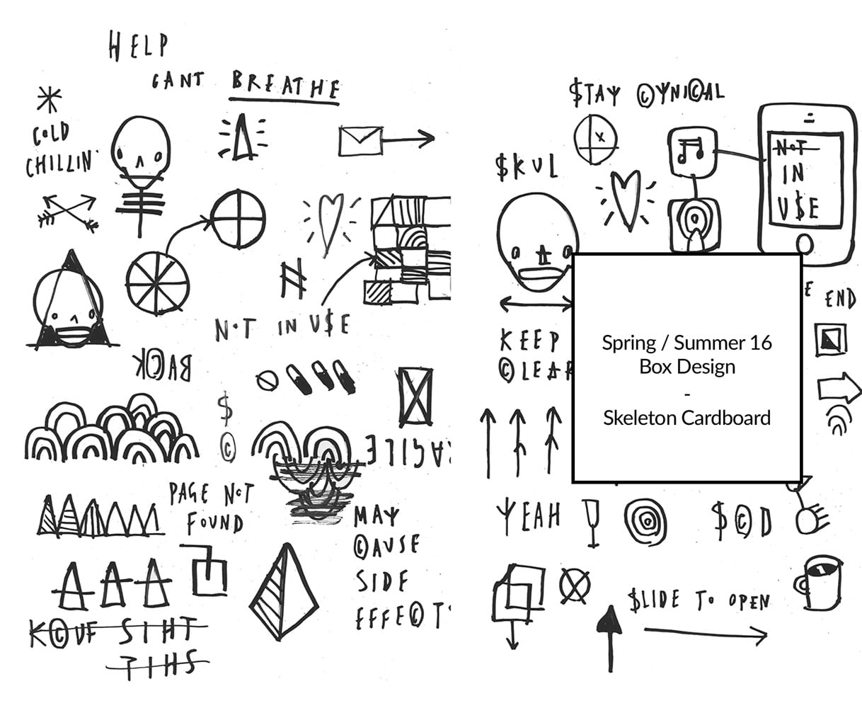 SS16 Box Design by Skeleton Cardboard