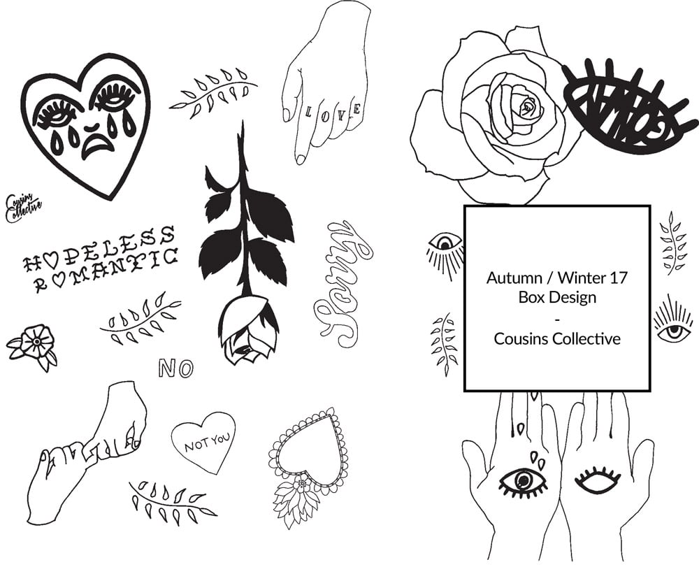 Cousins Collective AW17 Box design