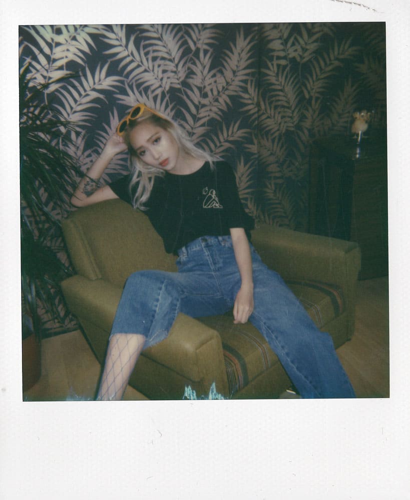 Polaroid photo of Reading Girl