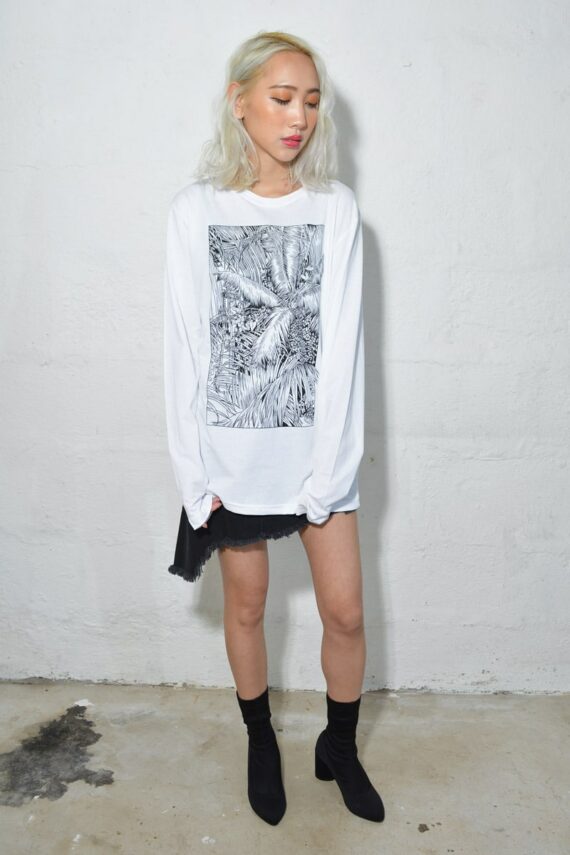 Palm Trees Long Sleeve T Shirt by Cat Sims