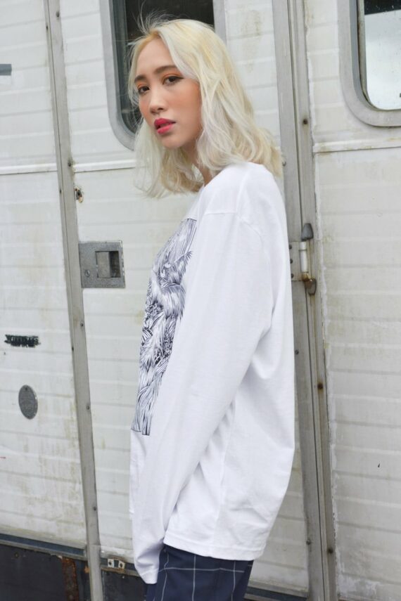 Palm Trees Long Sleeve T Shirt by Cat Sims