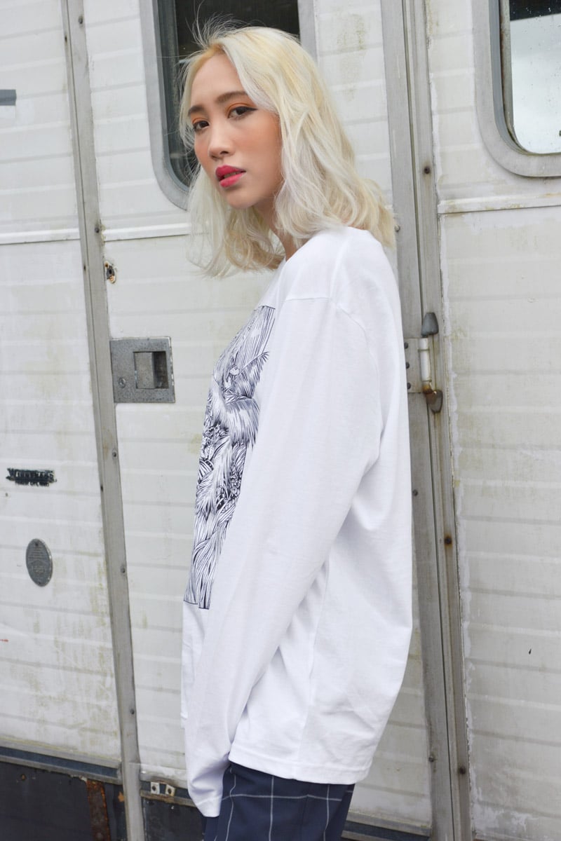 Palm Trees Long Sleeve T Shirt by Cat Sims
