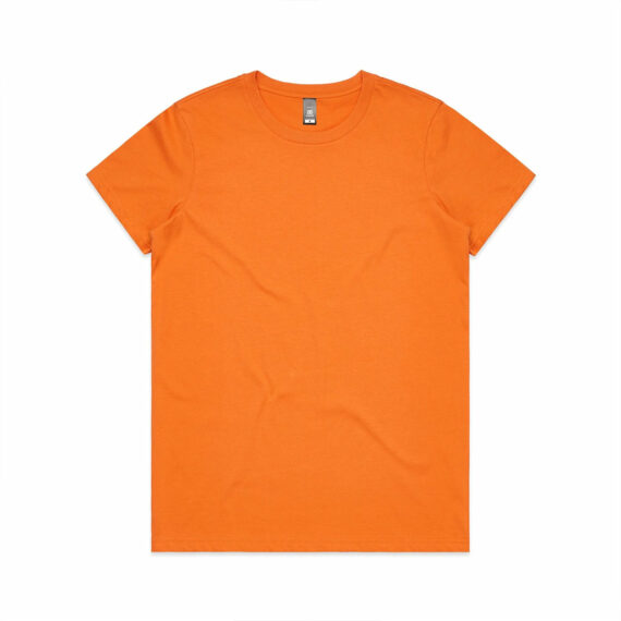AS Colour 4001 Women's Maple Tee Orange Front