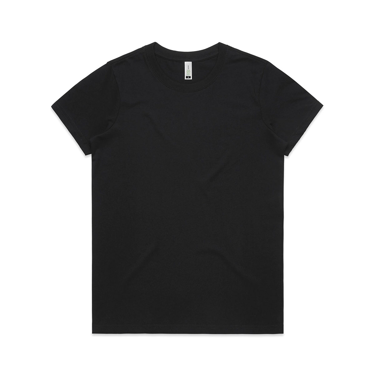 AS Colour 4001G Women's Maple Organic Tee Black Front