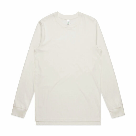 AS Colour 5029G Mens Base Organic Long Sleeve Tee Natural Front