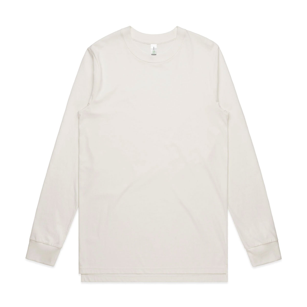 AS Colour 5029G Mens Base Organic Long Sleeve Tee Natural Front