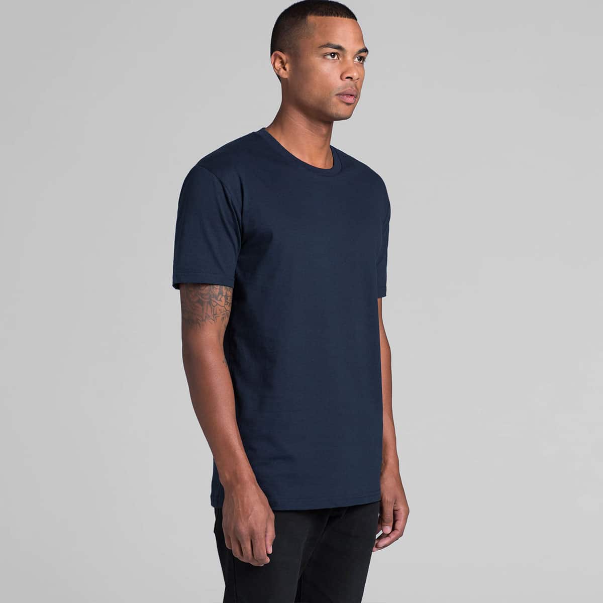 5001 AS Colour Mens Staple Tee Three Quarter Model