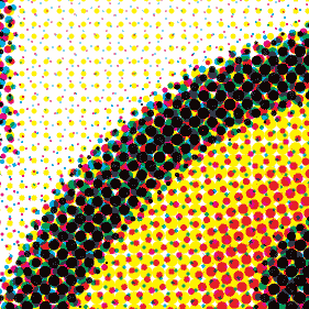Close up of eye from Tiger digital print