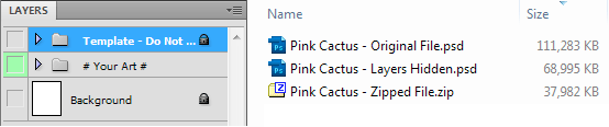 Comparison of File Sizes After Reduction
