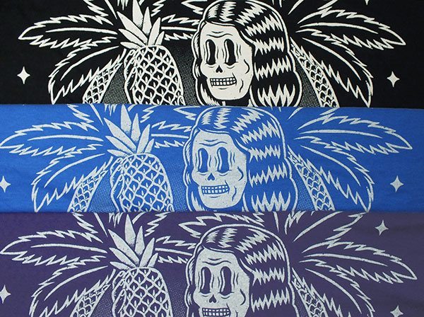 Discharge Screen Printing - White Ink on Different Garment Colours