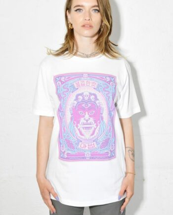 Hoodoo Tiger White Sample T Shirt by Bene Rohlmann