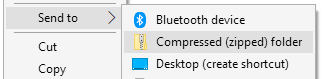 How to Zip Files via Right Click Menu